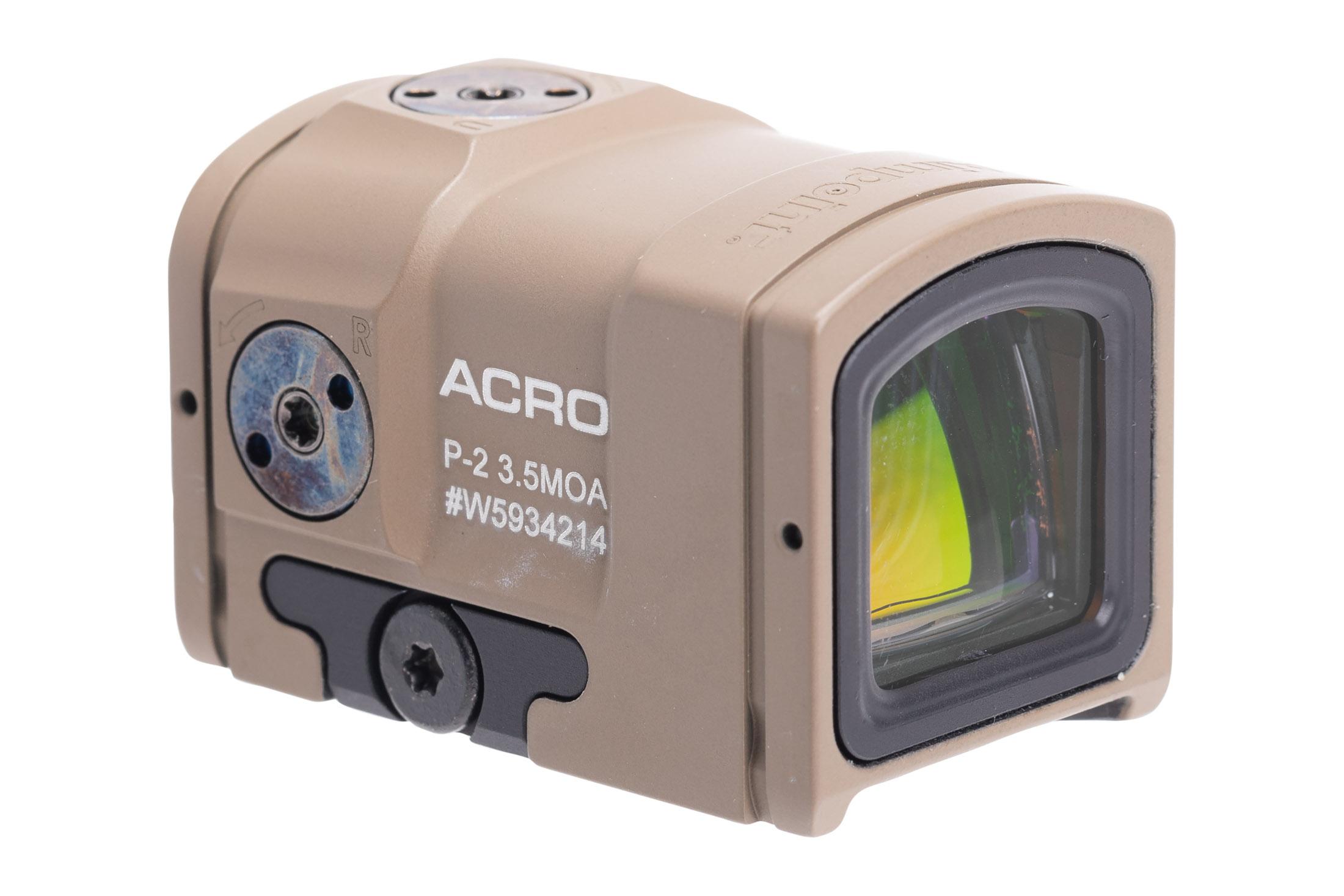 Aimpoint ACRO P-2 Red Dot Sight 3.5 MOA Dot FDE